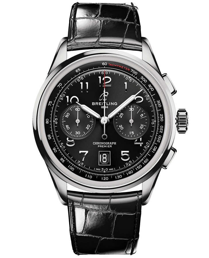 Часы Breitling Premier B01 Chronograph 42 AB0145221B1P1 — мужские, черный