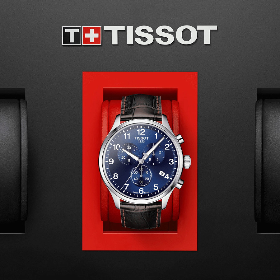 Часы Tissot Chrono XL Classic T116.617.16.047.00 — мужские, кожаный