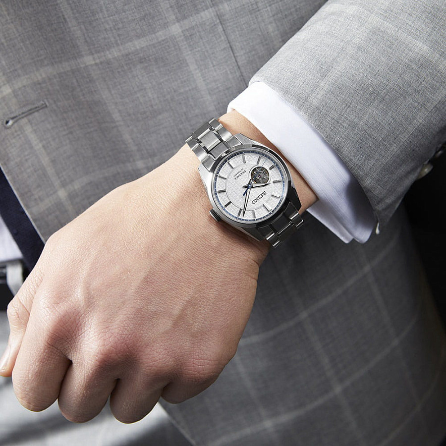 Часы Seiko Presage Sharp Edged Series SPB309 — нержавеющая сталь, мужские
