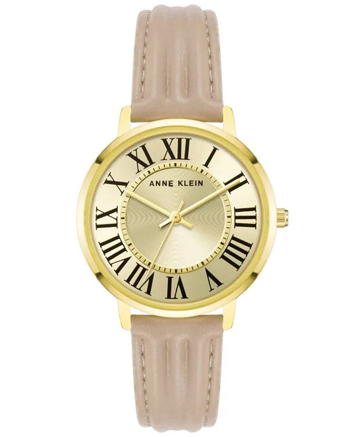 Часы Anne Klein Leather 3836GPTN — женские, золотой