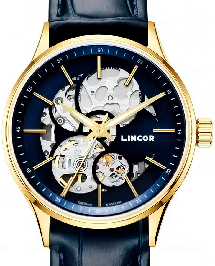 Часы Lincor Uni 4119L-3 — механические, металл сталь