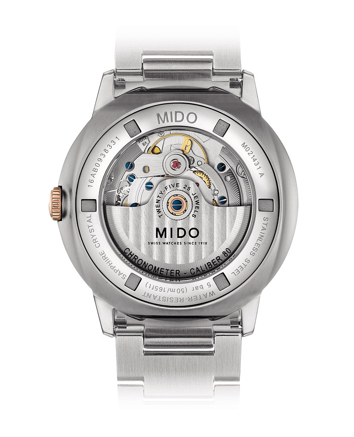 Часы Mido Commander Chronometer M021.431.22.031.00 — механические, сталь металл