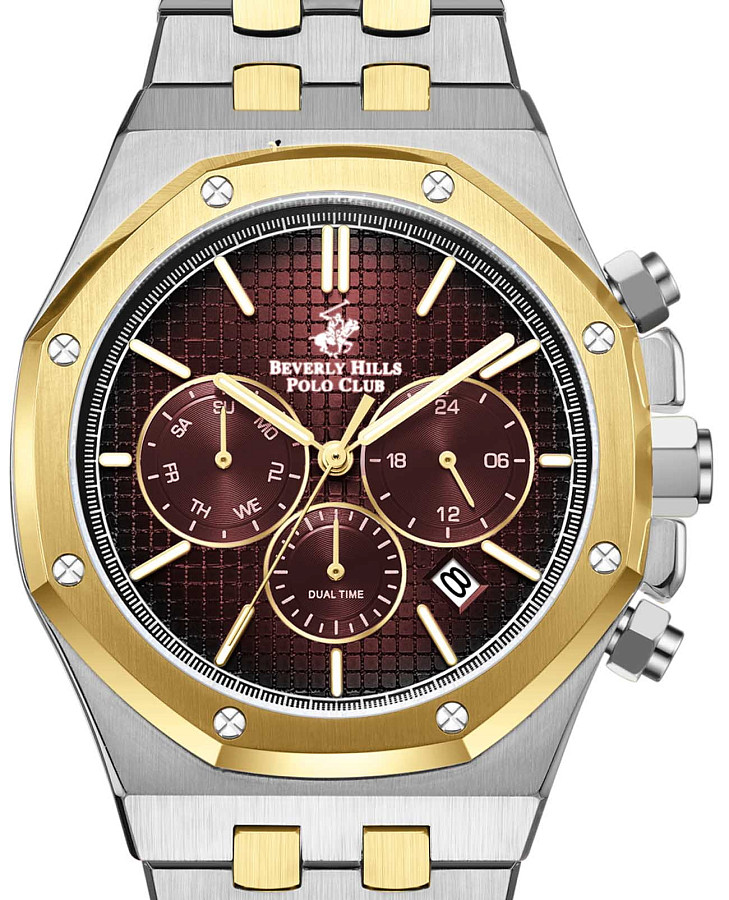 Часы Beverly Hills Polo Club BP3051X.280 — кварцевые, металл сталь