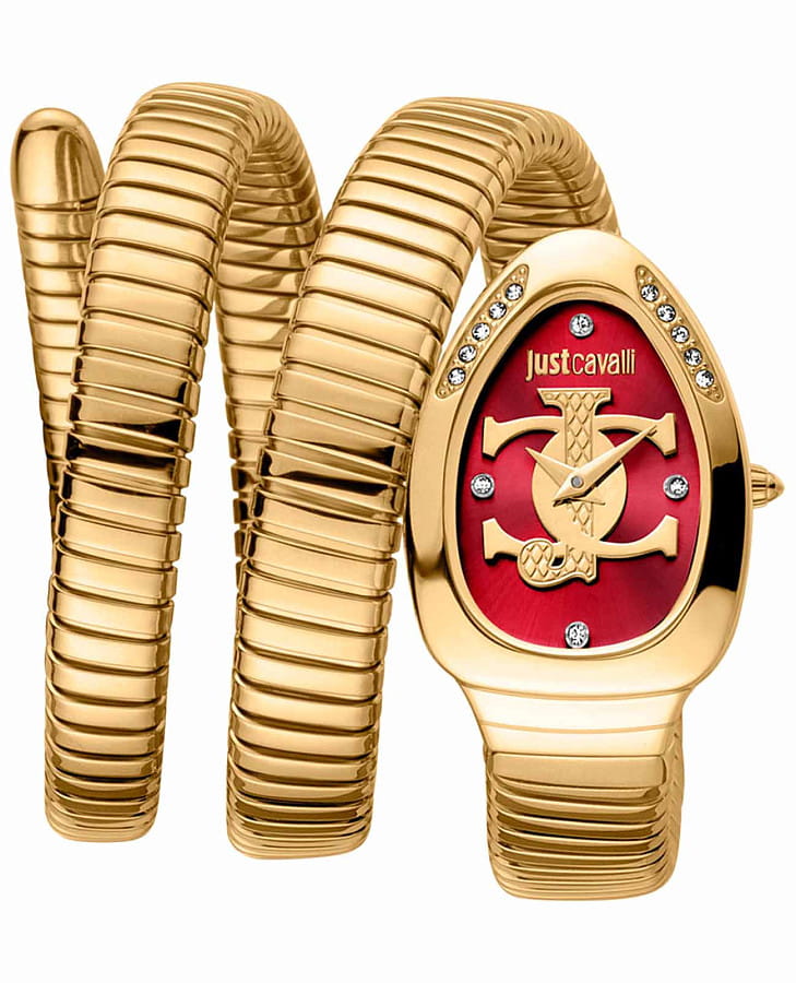 Часы Just Cavalli Snake JC1L228M0045 — женские, красный