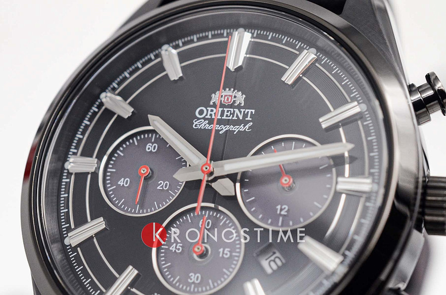 Часы Orient Chronograph RA-TX0309B (RN-TX0309B) — мужские, кожаный