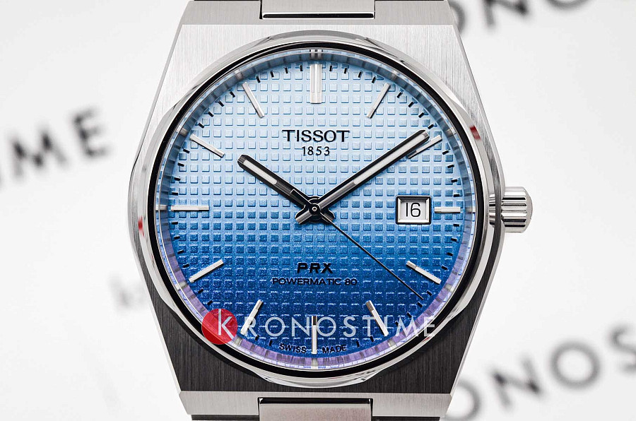 Часы Tissot PRX Powermatic 80 40mm Gradient T137.407.11.351.01 — Швейцария, механические