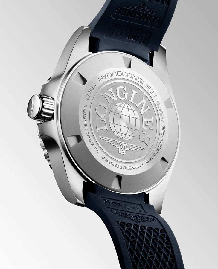 Часы Longines HydroConquest L3.790.4.96.9 — металл сталь керамика, каучук