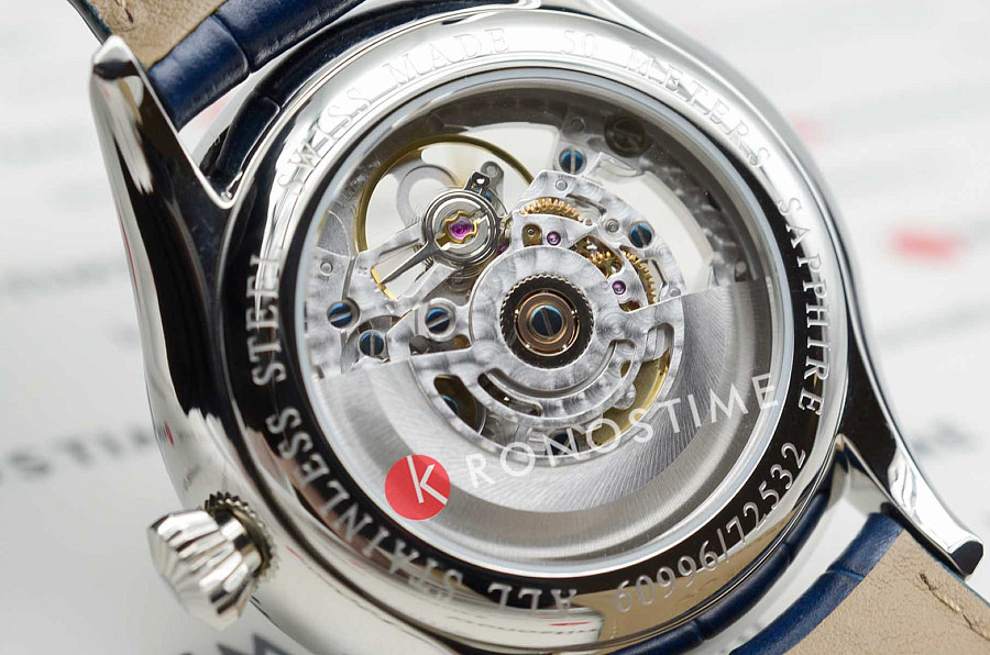 Часы Aerowatch Les Grandes Classiques Skeleton Automatic 60996 AA02 SQ — мужские, кожаный