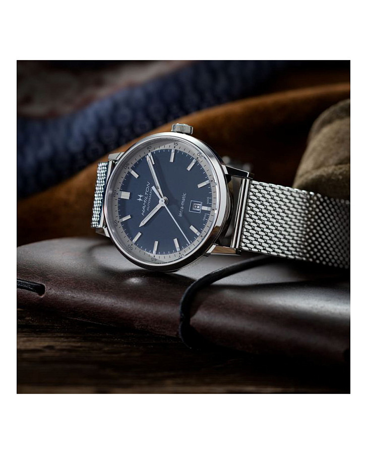 Часы Hamilton American Classic Intra-Matic Auto H38425140 — сталь металл, Швейцария