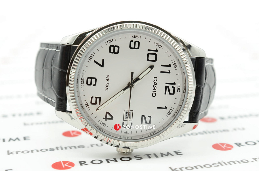 Часы Casio MTP-1302PL-7B — кожаный, мужские