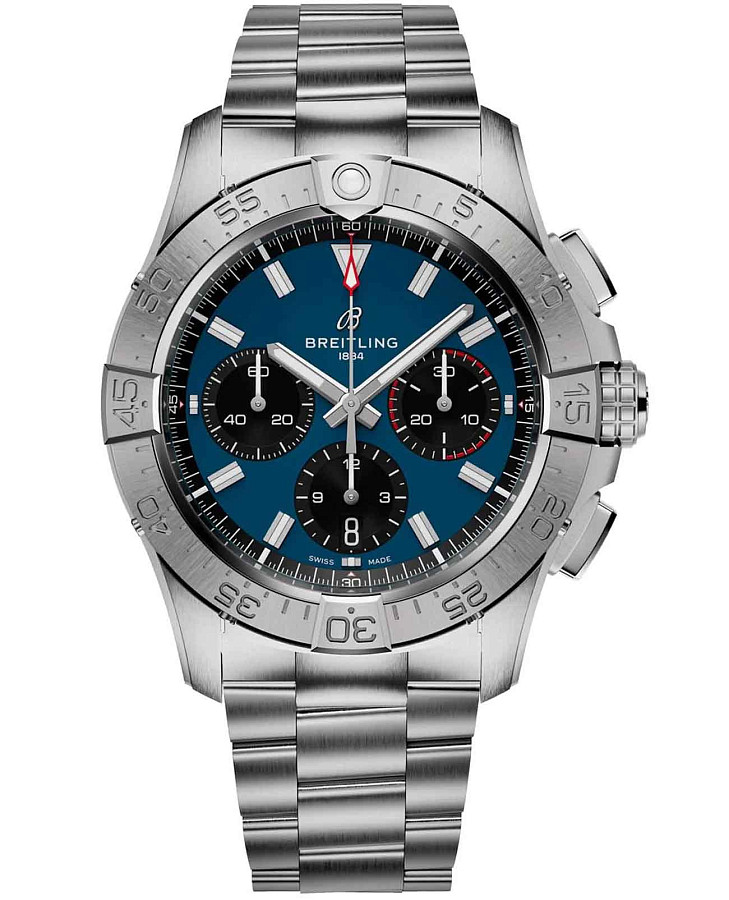 Часы Breitling Avenger B01 Chronograph 42 mm AB0146101C1A1 — мужские, синий