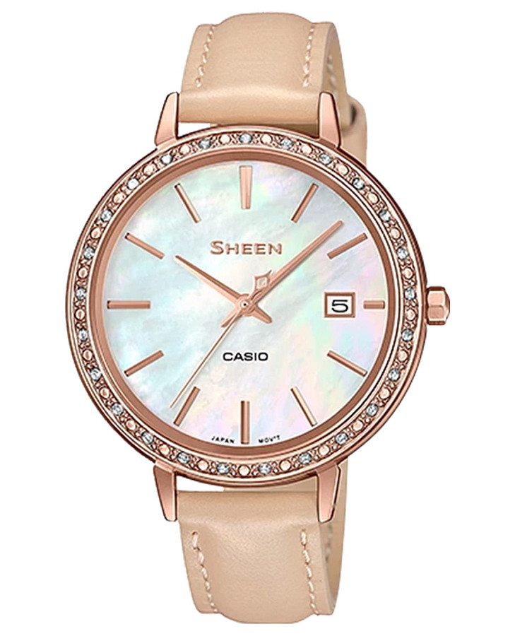 Часы Casio Sheen SHE-4052PGL-7BUEF — женские, перламутровый