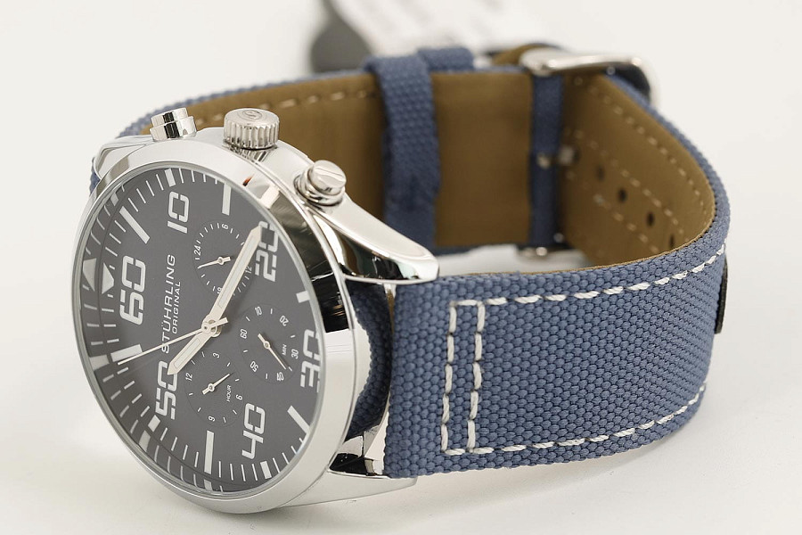 Часы Stuhrling Aviator 4001.4 — кварцевые, сталь металл