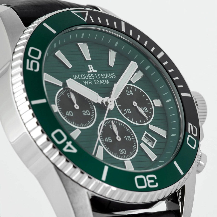 Часы Jacques Lemans Liverpool Diver 1-2206C — металл сталь, Австрия