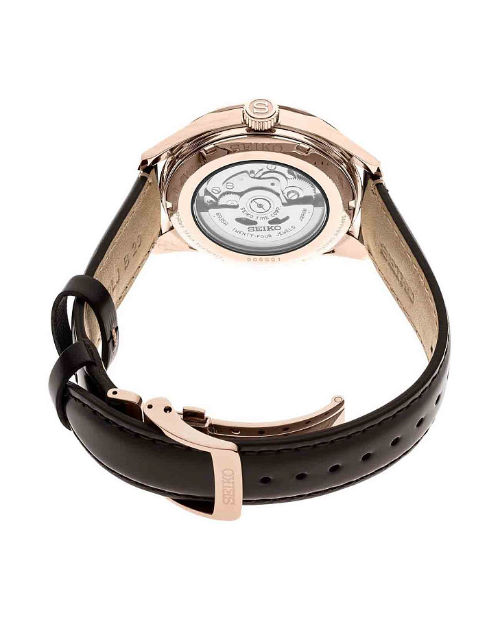 Часы Seiko Presage Sharp Edged Series SPB170 — мужские, кожаный