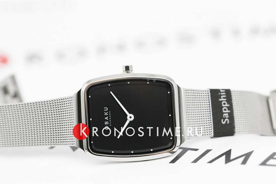 Часы Obaku Ultra Slim V267LXCBMC — кварцевые, металл сталь