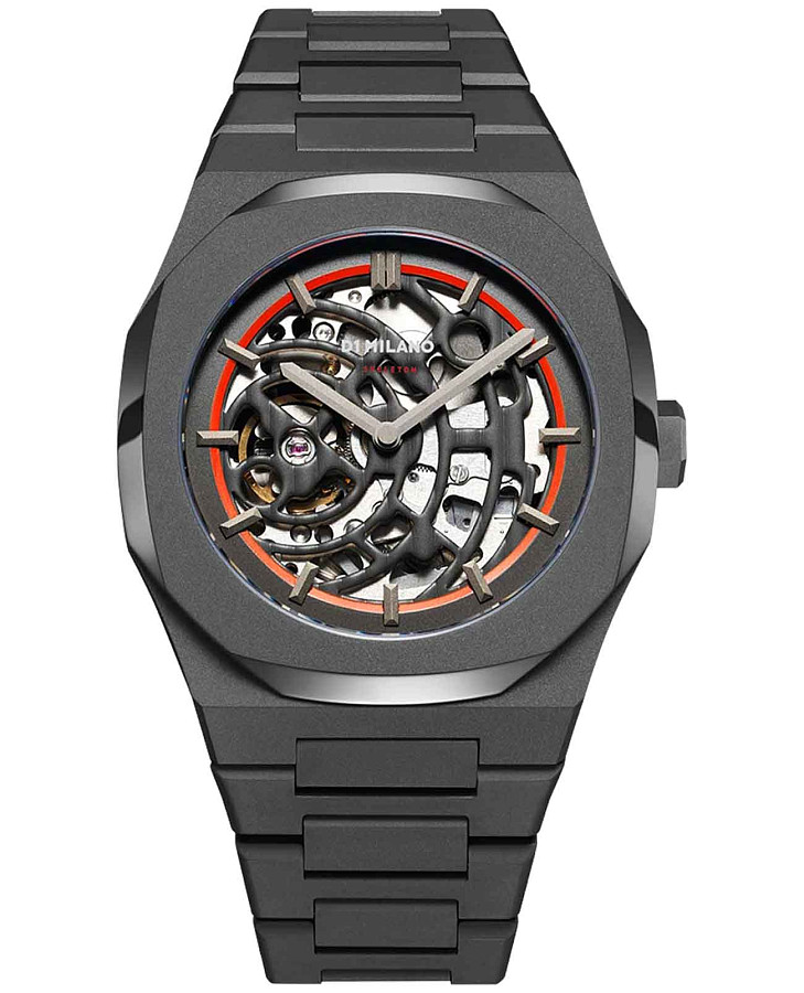 Часы D1 Milano Skeleton SKBJ06 — мужские, черный