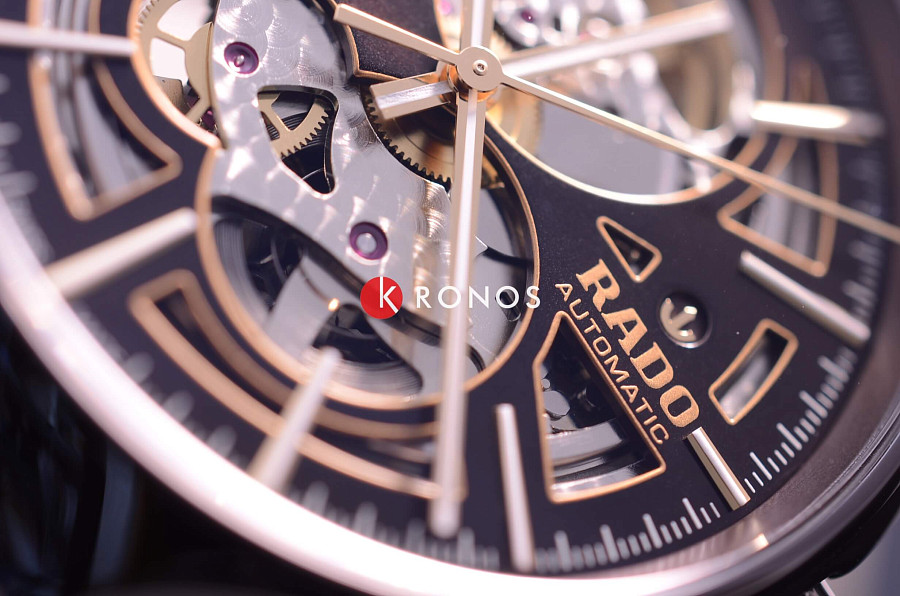 Часы Rado True Automatic Open Heart R27511302 — мужские, плазменная керамика