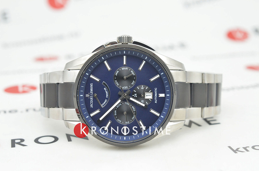 Часы Jacques Lemans Derby 1-2204G — механические, сталь металл