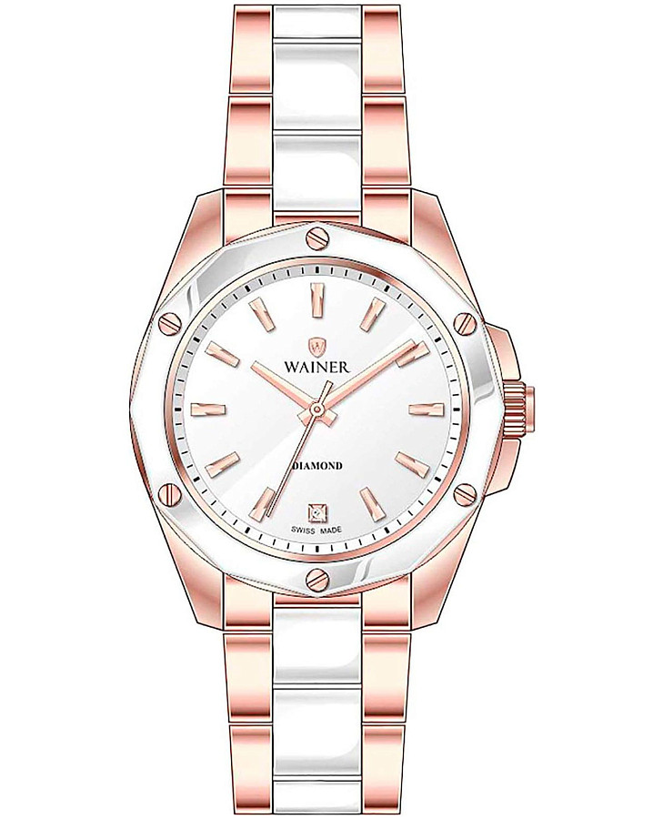 Часы Wainer Diamond WA.18050-C — женские, серебристый
