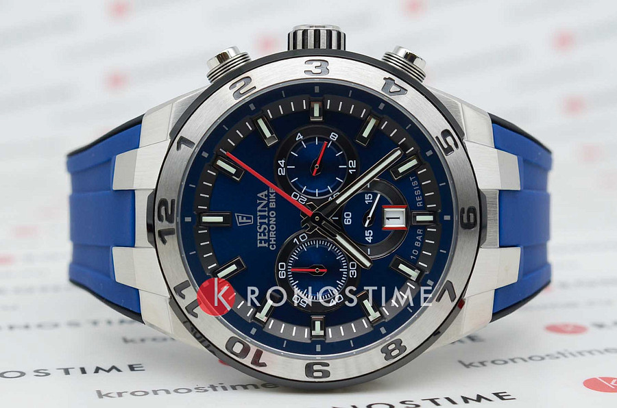 Часы Festina Chrono Bike F20671/1 — кварцевые, металл сталь