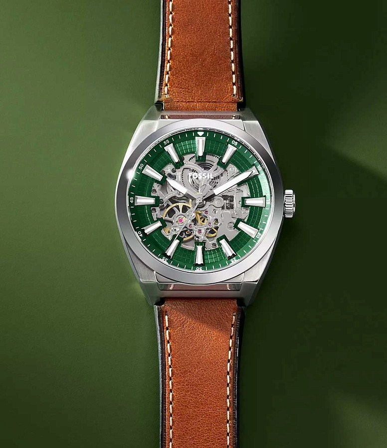 Часы Fossil Everett ME3261 — металл сталь, США