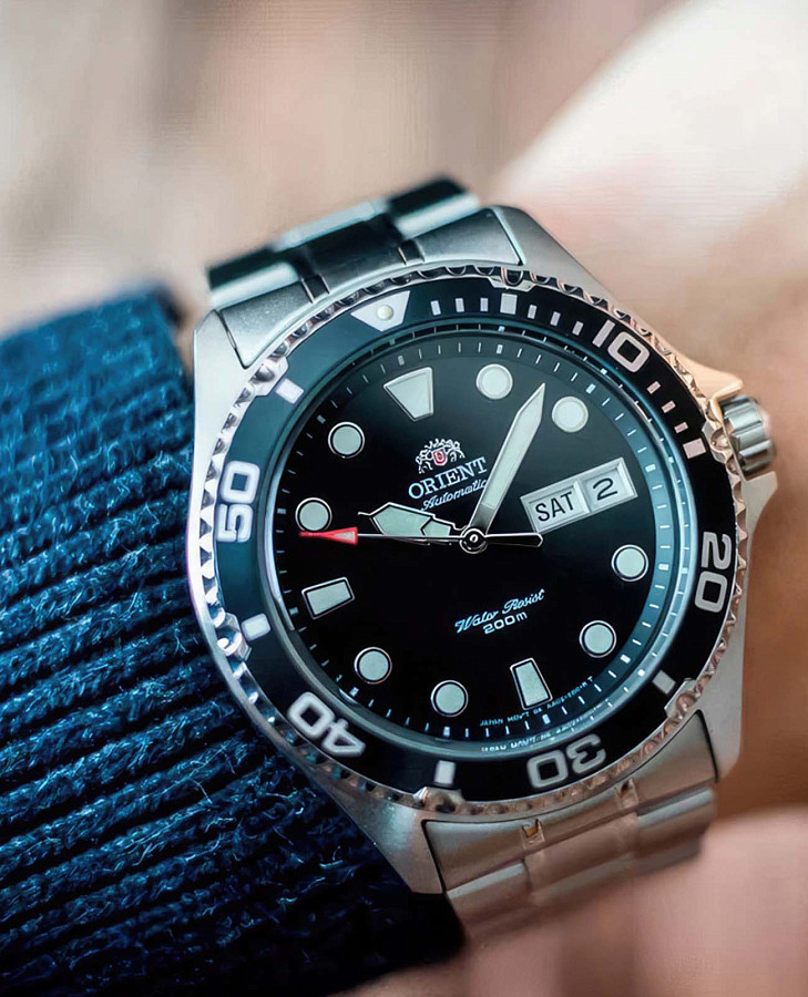Часы Orient Diving Sports Automatic AA02004B — мужские, серебристый