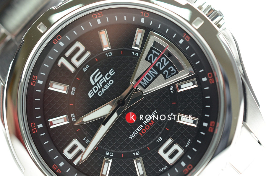 Часы Casio Edifice EF-129D-1A — металл сталь, Япония
