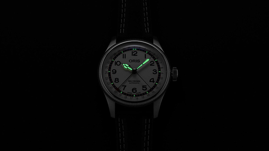 Часы Oris Big Crown Hank Aaron Limited Edition 01 754 7785 4081-Set — белый, сталь