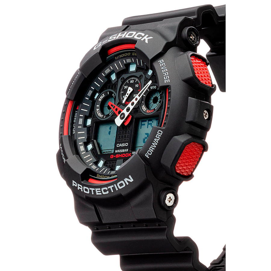 Часы Casio G-Shock GA-100-1A4DR (GA-100-1A4) — черный, пластик