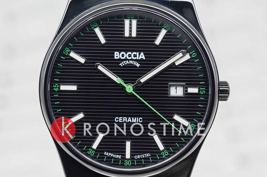 Часы Boccia Titanium Circle-Oval 3675-01 — титан, Германия