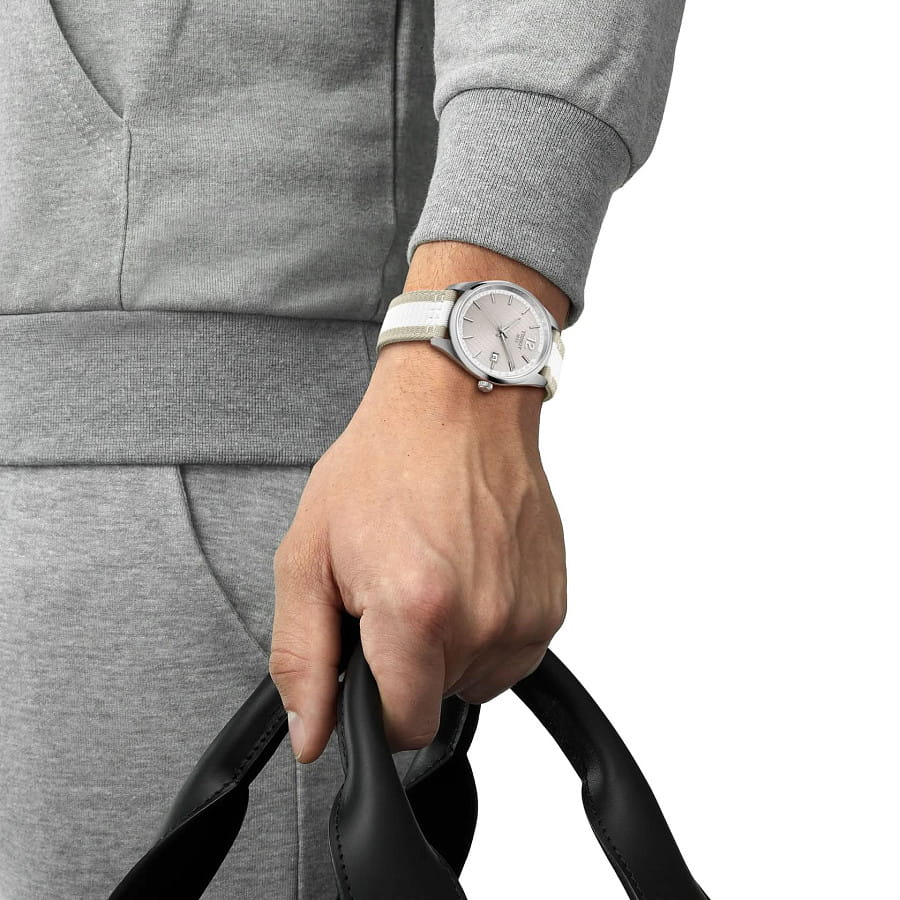Часы Tissot PR 100 Cycling 40mm T150.410.17.037.00 — сталь металл, тканевый