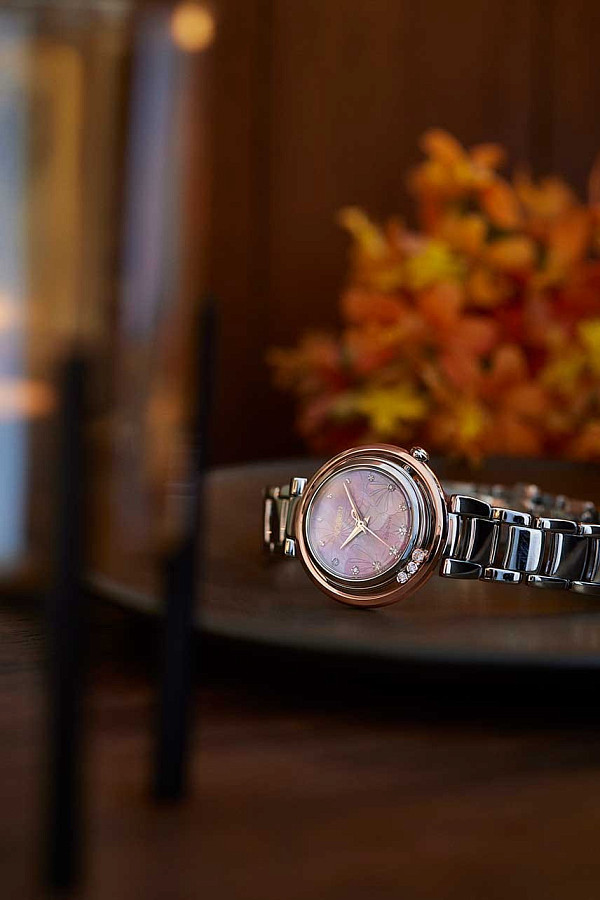 Часы Citizen Eco-Drive EM1114-80Y — перламутровый, сталь металл
