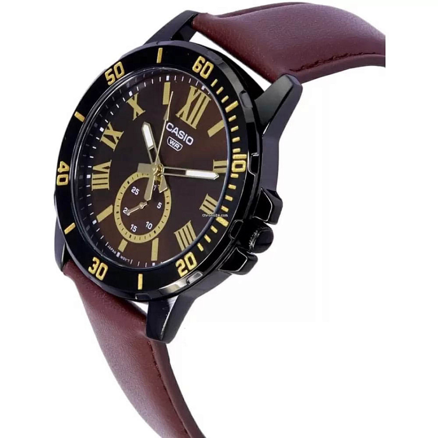 Часы Casio Collection MTP-VD200BL-5B — кварцевые, металл сталь