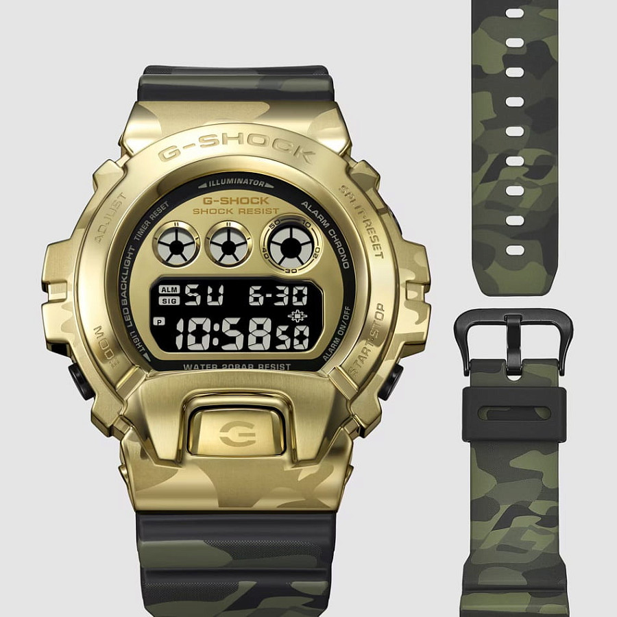 Часы Casio G-Shock GM-6900CMG-3 — пластик металл сталь, Япония