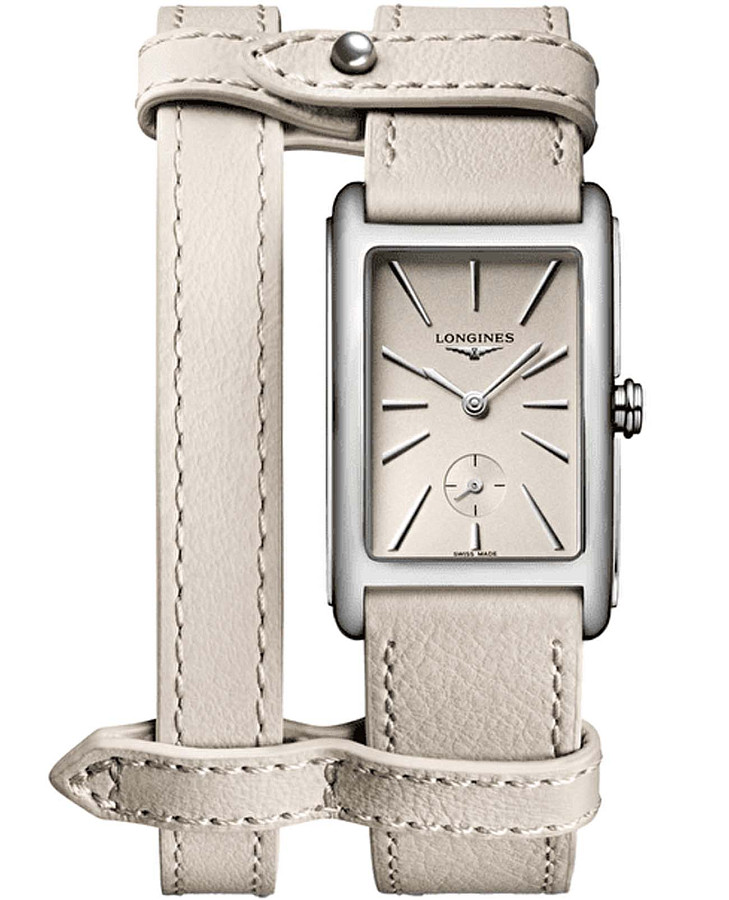 Часы Longines DolceVita L5.512.4.79.2 — женские, бежевый
