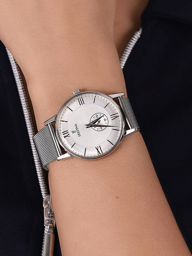 Часы Festina Retro F20568/2 — кварцевые, сталь металл