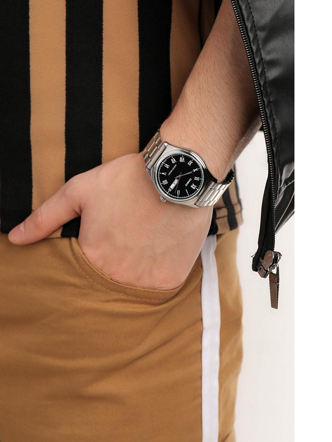 Часы Casio Collection MTP-V006D-1B2UDF (MTP-V006D-1B2) — кварцевые, металл сталь