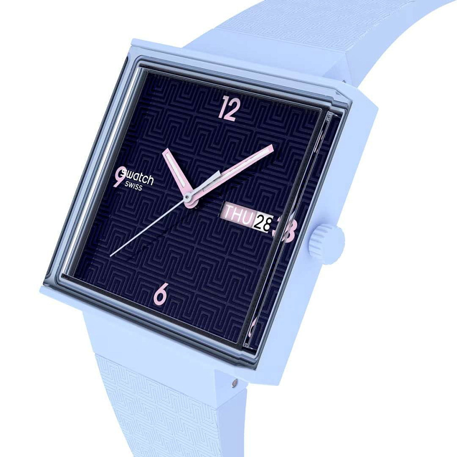 Часы Swatch Bright Angle SO34L701 — биокерамика, Швейцария