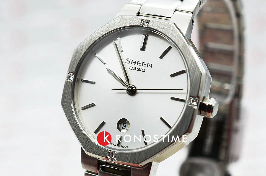 Часы Casio Sheen SHE-4543D-7A — металл сталь, нержавеющая сталь