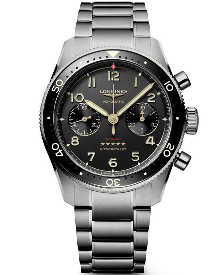Часы Longines Spirit Flyback L3.821.1.53.6 — мужские, черный