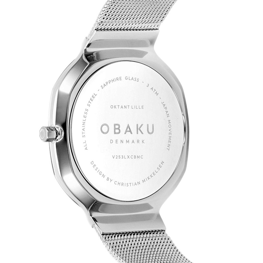 Часы Obaku Onyx V253LXCBMC — черный, сталь металл