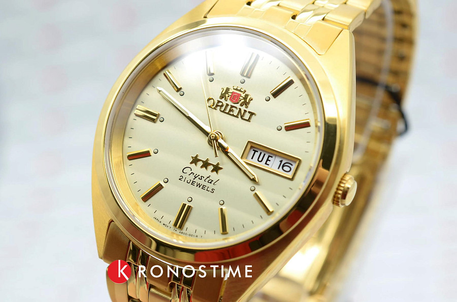 Часы Orient AB00008C (FAB00008C) — нержавеющая сталь + золото 18к, мужские