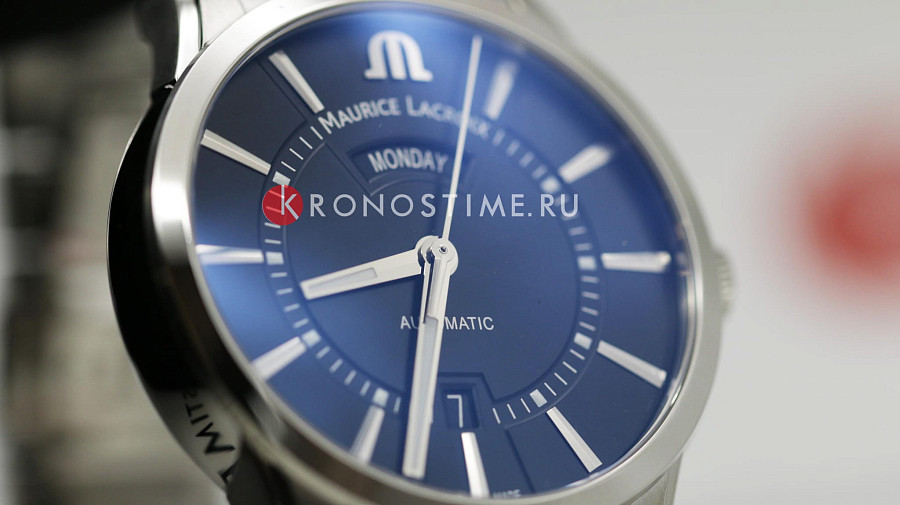 Часы Maurice Lacroix Pontos Day Date PT6358-SS002-330-1 — мужские, нержавеющая сталь
