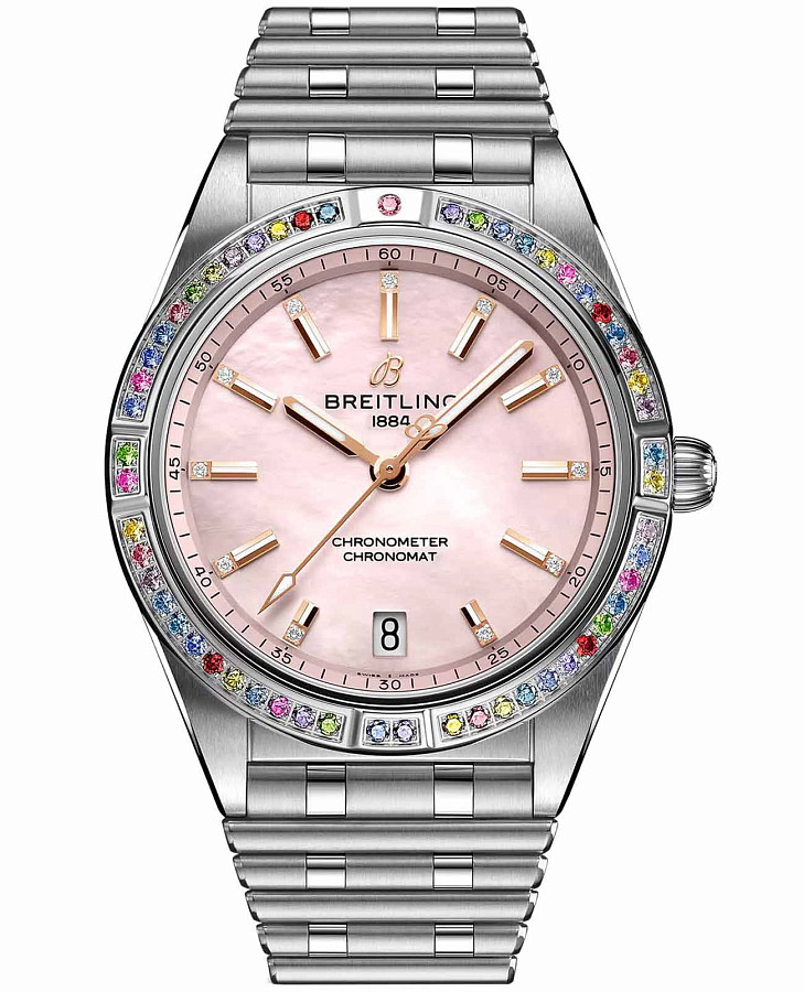 Часы Breitling Chronomat Automatic 36 G10380BB1K1G1 — женские, розовый