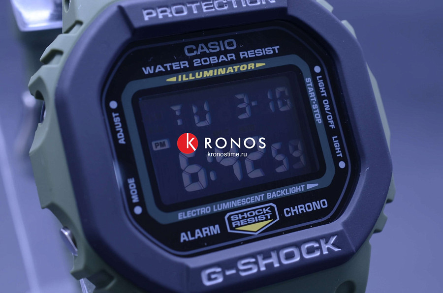 Часы Casio G-Shock DW-5610SU-3DR (DW-5610SU-3E) — электронные, пластик