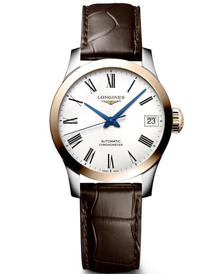 Часы Longines Record Collection L2.320.5.11.2 — женские, белый