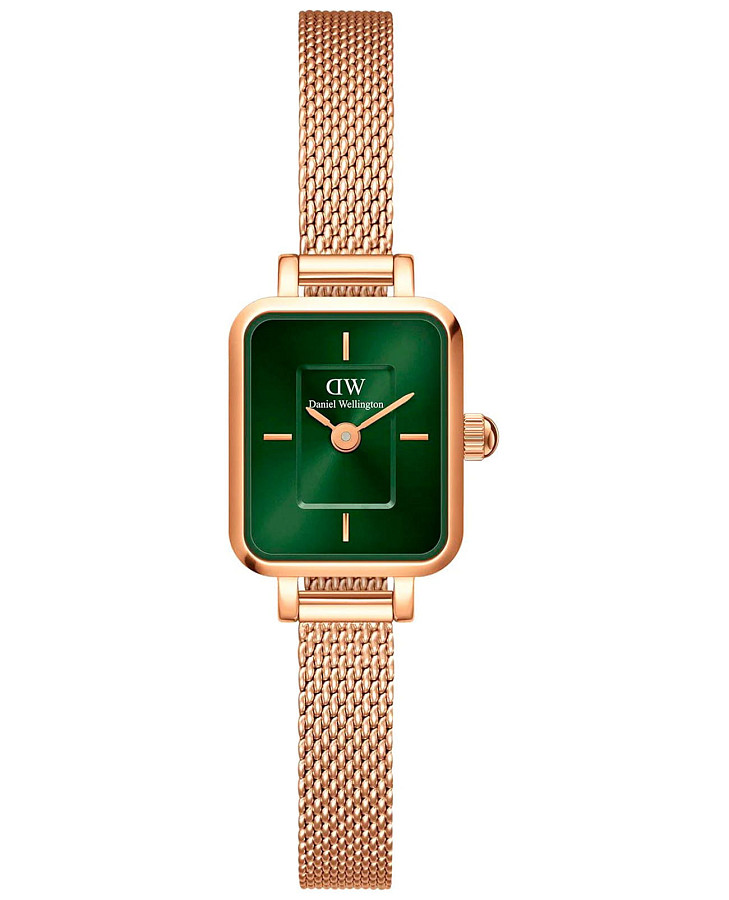Часы Daniel Wellington Quadro Mini Melrose Emerald DW00100648 — женские, зеленый