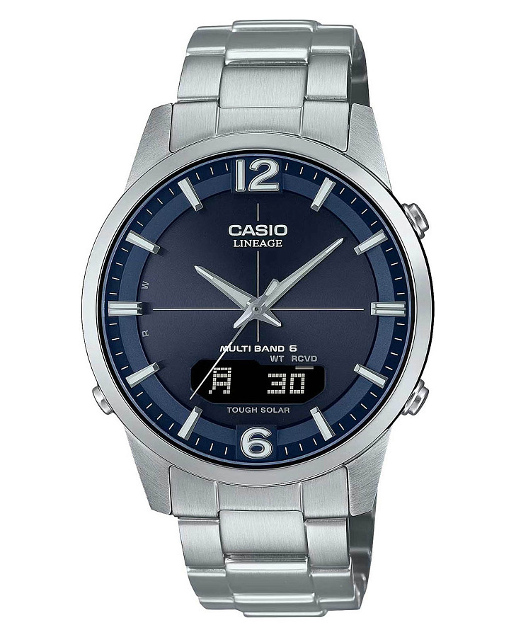 Часы Casio Radio Controlled LCW-M170D-2AER — мужские, синий