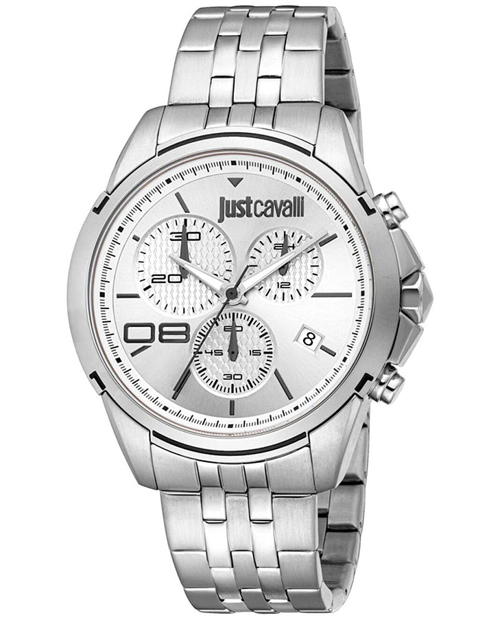 Часы Just Cavalli Cavaliere JC1G387M0035 — мужские, серебристый